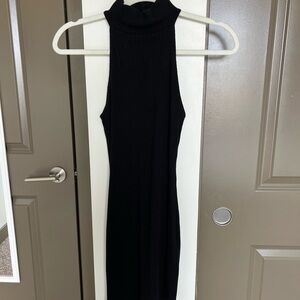 Reformation Black Sleeveless Mini Sweater Dress - XS